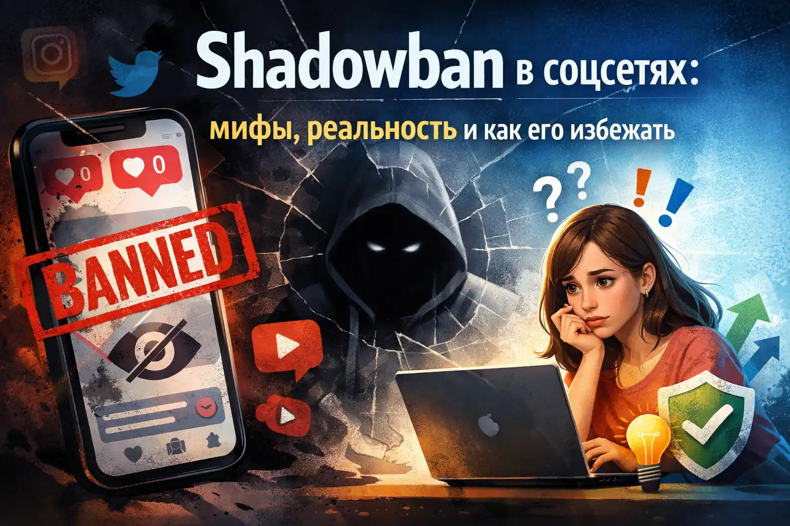 Shadowban в соцсетях: мифы, реальность и как его избежать