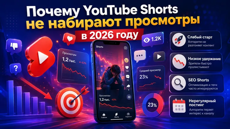 Как набрать просмотры в YouTube Shorts в 2026 году
